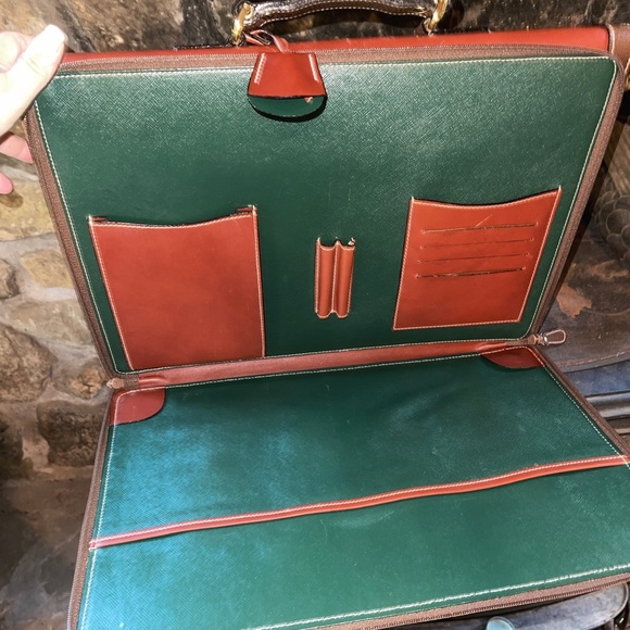 Luxury Brand Mark Cross Leather Briefcase - Picture 2 of 14